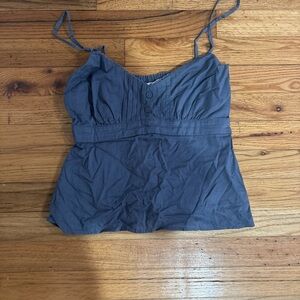 Hollister blue cami tank top with adjustable straps size XS